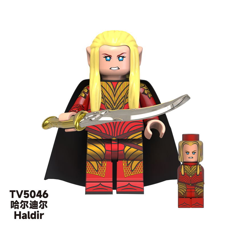 TV6404 TV6405 TV6406 Medieval Noldo Warrior Guards Elrond Noldo Archer Famous Movie Characters Educational Collect Building Blocks Kids Toys