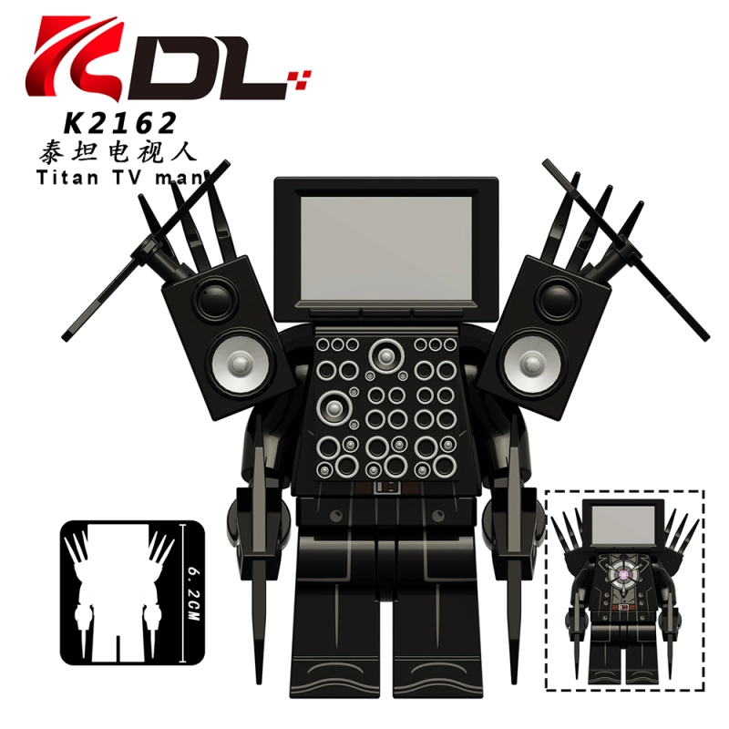 KDL821 Skibidi Toilet Upgraded Titan Cameraman Speakerman TV Man Building  Blocks Game Man Mini Action Children's