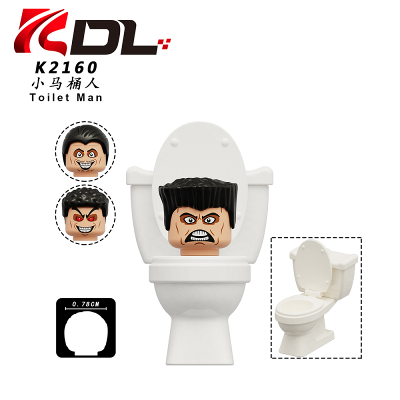 KDL821 Skibidi Toilet Upgraded Titan Cameraman Speakerman TV Man Building Blocks Game Man Mini Action Children's DIY Educational