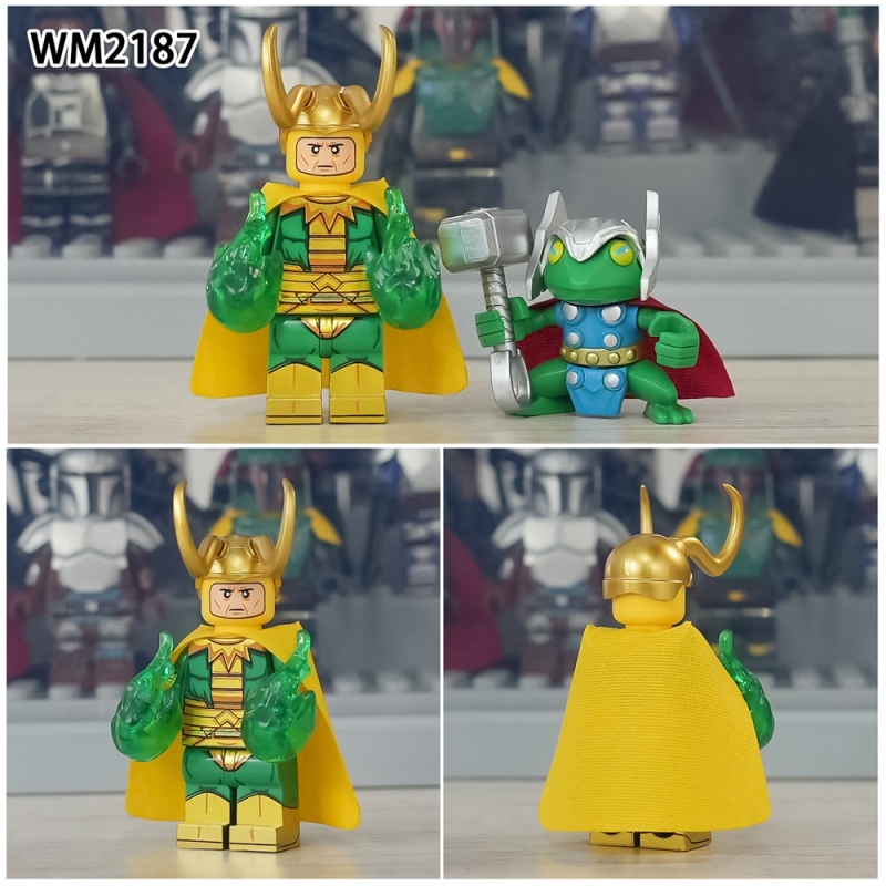 WM6119 NEW Classic Loki Kid Loki Sylvie Kang the Conqueror Mobius TVA agent mini toys Diy Building Blocks Sets Model Toys for Kid