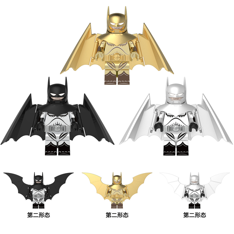 LE10 LE11 LE12 Super Heroes DC Movie Character Kingdom Come Bat Bruce Wayne Man Assemble Building Block Small Toy