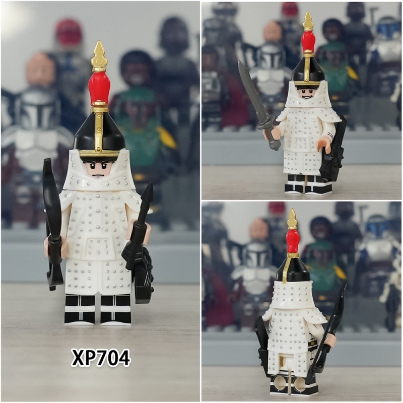 KT1095 china Qing Dynasty soldiers Eight Banners Building blocks brick Educational Toy for Kids Boys girls