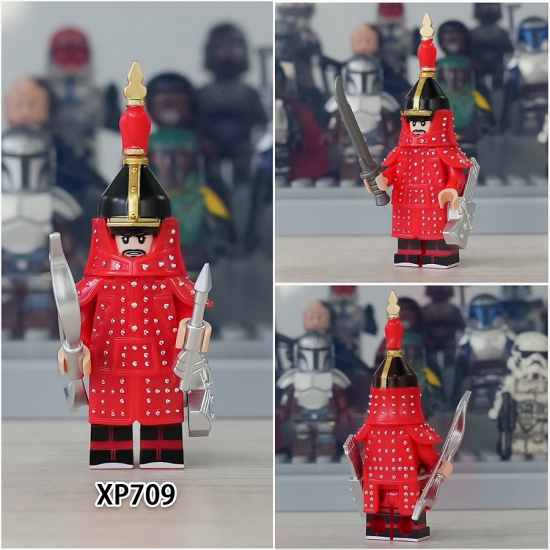 KT1095 china Qing Dynasty soldiers Eight Banners Building blocks brick Educational Toy for Kids Boys girls