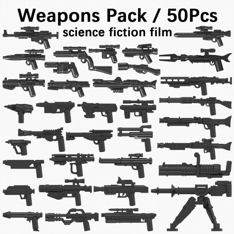 50PCS/SET Weapons Blaster guns Army Series Toys