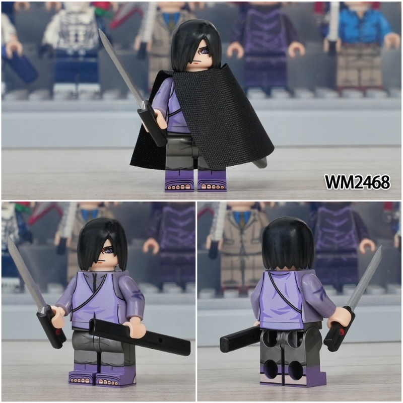 WM6152 Japanese Anime Ootutuki Momoshiki Uchiha Sasuke Uzumaki Naruto Hyuga Hinata Building Blocks Collect Kids Toys