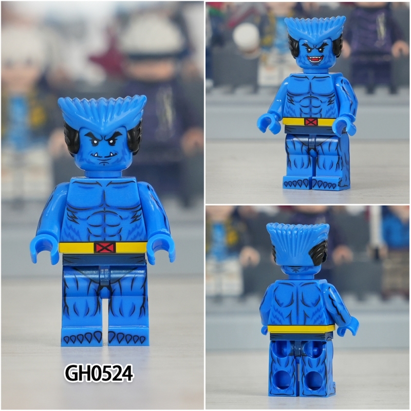 G0166 Super Heroes Movie James Howlett Magneto Cyclops Beast Gambit Assemble Building Block Action Figure Collection Toy Bricks