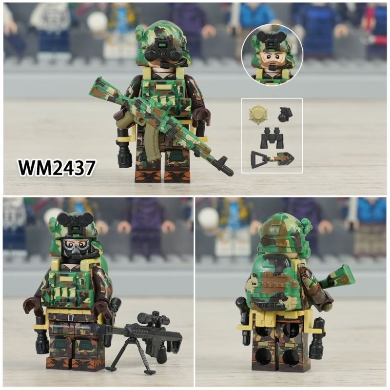 WM6147 New Military Set Special Air Service Alpha Special Forces Snow Leopard Commando Action Navy Seals KSK Special Force Delta Special Forces Building Blocks Toys