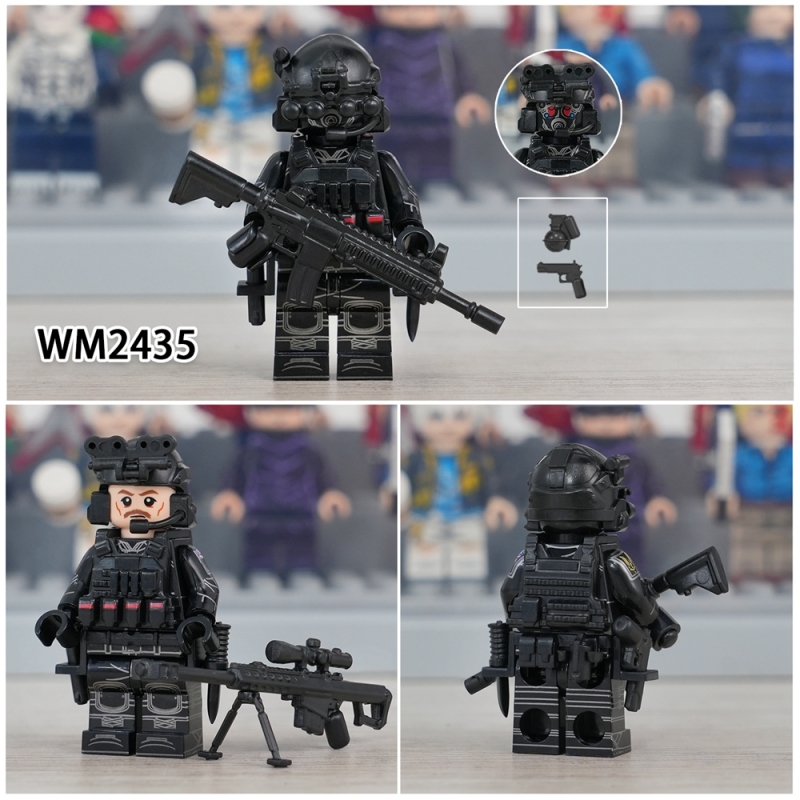 WM6147 New Military Set Special Air Service Alpha Special Forces Snow Leopard Commando Action Navy Seals KSK Special Force Delta Special Forces Building Blocks Toys