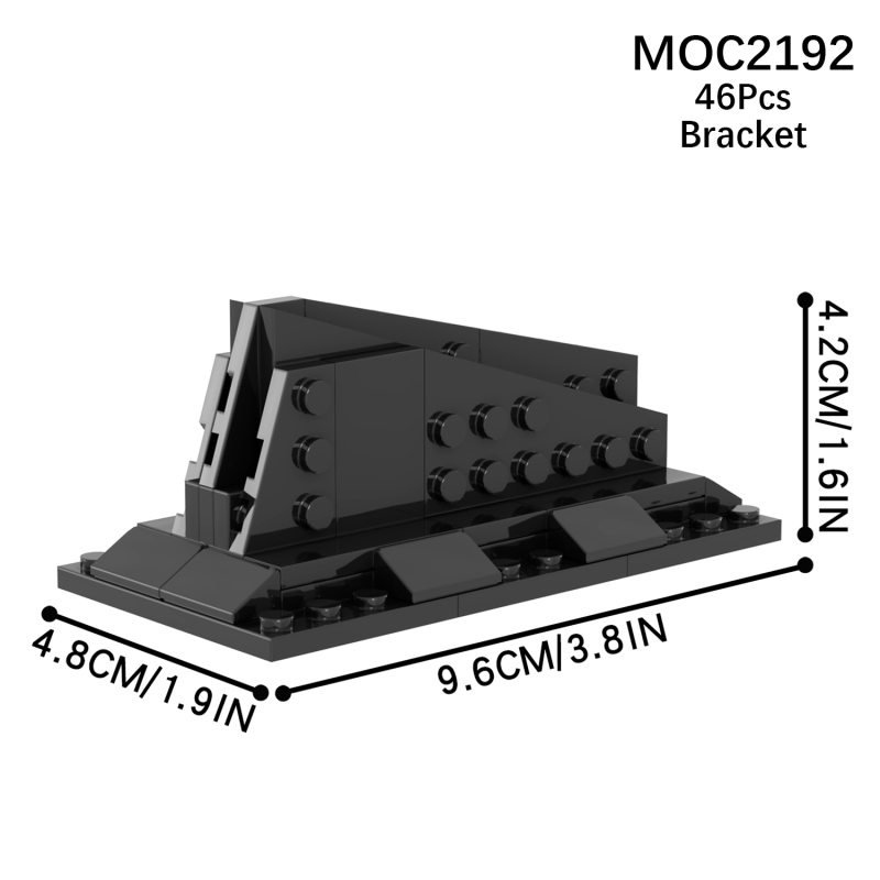 MOOXI Building Blocks MOC2192 Creative Series Spaceship Bracket Starfighter Display Stand Models DIY Assembly Bricks Kids Toys