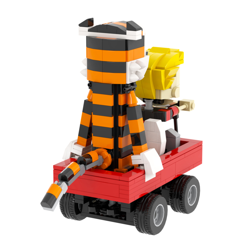 MOC1348 Horror Calvin and Hobbes Anime MOC 439PCS Building Block Collect Toy Bricks