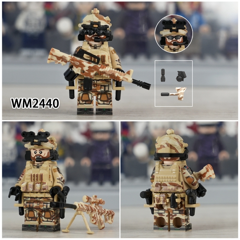 WM6147 New Military Set Special Air Service Alpha Special Forces Snow Leopard Commando Action Navy Seals KSK Special Force Delta Special Forces Building Blocks Toys