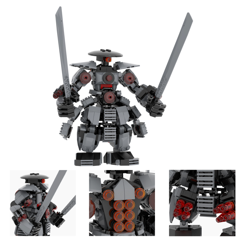 MOC1349 Creative Giant Rock Warrior Mecha 449Pcs Building Blocks Game Character Desert Guard Boss Model Assembly Toys For Kids
