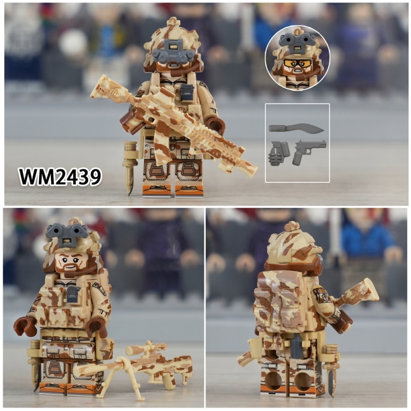 WM6147 New Military Set Special Air Service Alpha Special Forces Snow Leopard Commando Action Navy Seals KSK Special Force Delta Special Forces Building Blocks Toys