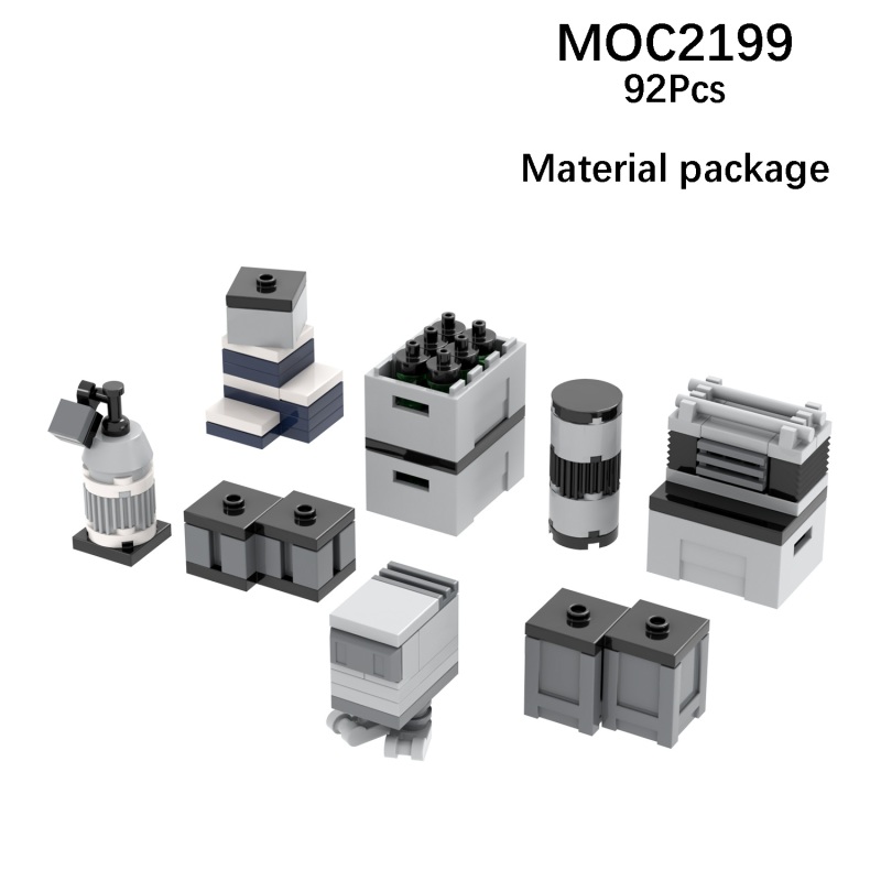 MOC2199 Space Wars Material Package 92Pcs Bricks Accessories Sci-Fi Interstellar War Movie Set Building Blocks Kids Gift Toys