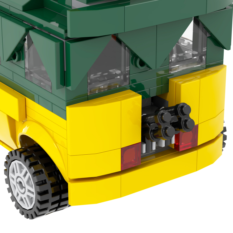 MOC1393 TMNTed Pizza Car Party Van building bricks juguetes para los ninos educational toys building block sets brinquedos