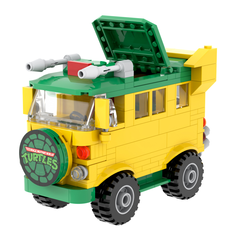 MOC1385 MOOXI Teenage Mutant Ninja Pizza Cart Sewer Leonardo Da Vinci Raphael Donatello Mikey Action Movie Building Blocks for Kids Toys