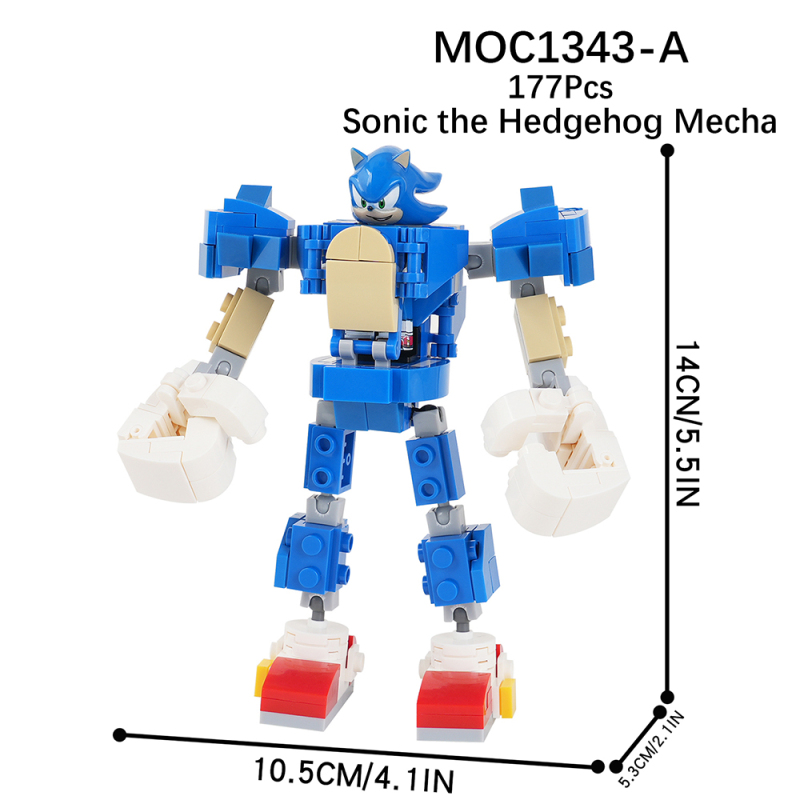 MOC1343 NEW Mecha Building Blocks sets For Child model puzzle bricks toys for kids 176pcs