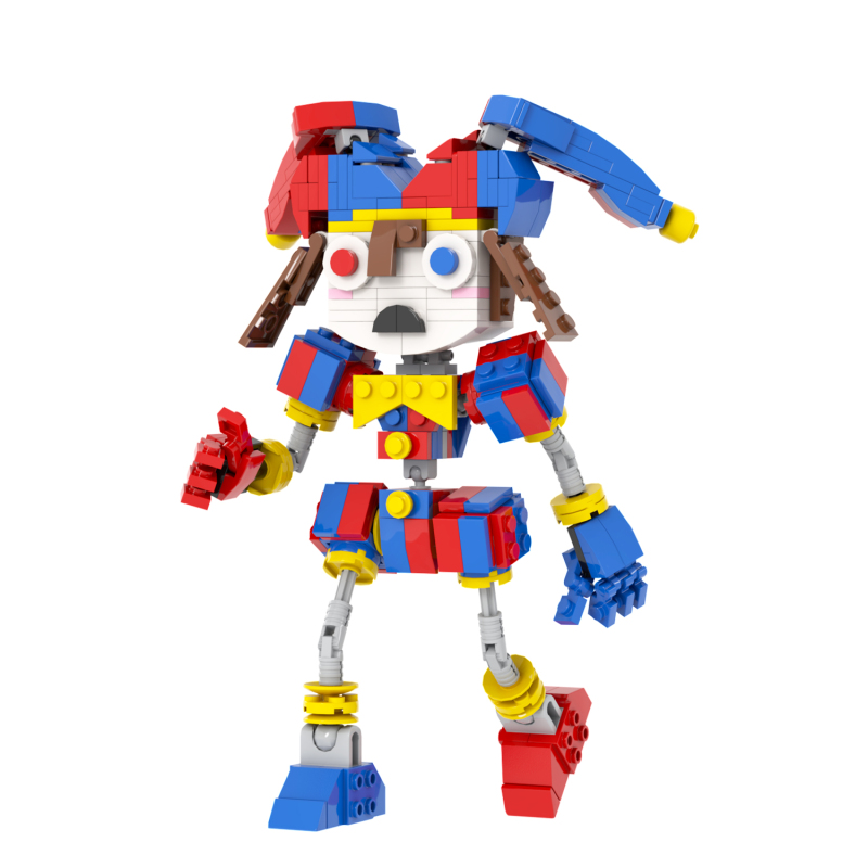 The Amazing Digital Circus Characters MOC1417 MOC1418 Pomni Caine Creativity Assembles Cartoon Building Blocks Kids Gift Toys