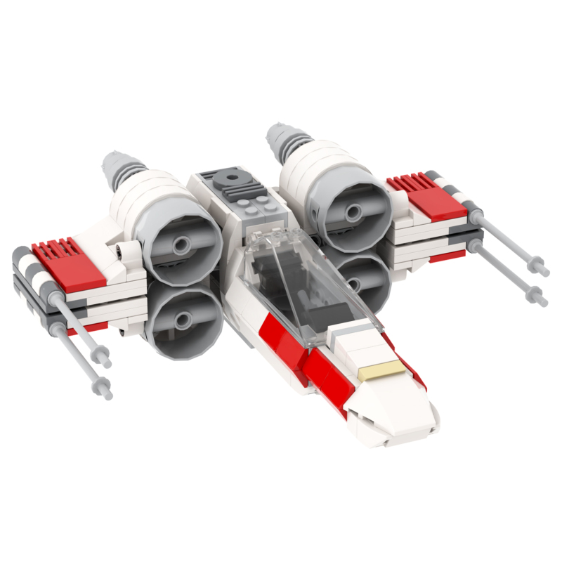 MOC2197 X-Wing Starfighter 311Pcs Bricks With Luck Skywalker Space Wars Movie Assembly Collect Building Blocks Kids Gift Toys