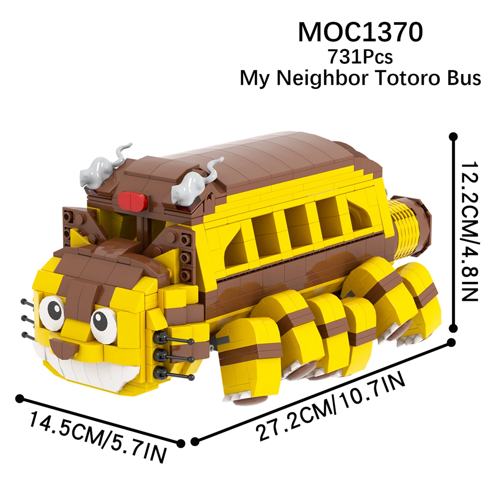 MOC1370 Anime The Bus 731Pcs Bricks Creative Jump And Crawl Vehicle ...