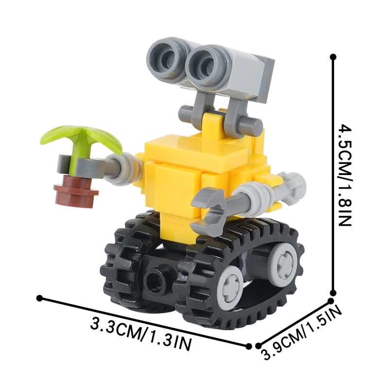 33Pcs MOC1462 Wall.E Bricks Bricks Fantasy Movie Model DIY Building Blocks Educational Toys For Children Birthday Gift