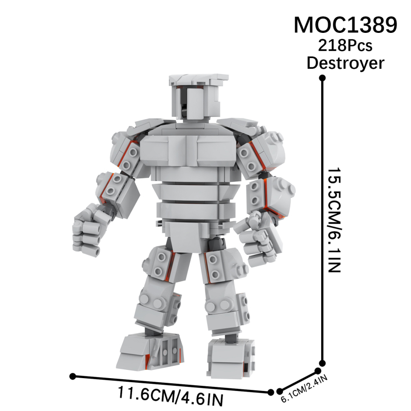 218Pcs MOC1389 SuperHeroes Destroyer Bricks Odin Humanoid Weapons DIY Building Blocks Educational Action Toys For Children Gift