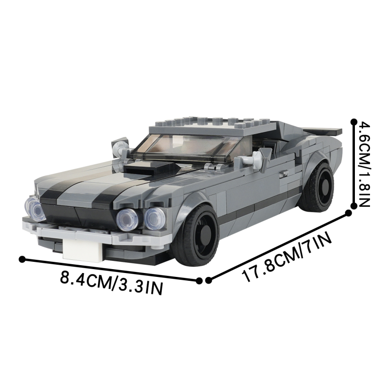 MOC4110-4121 MOOXI City Speed Championed Series Car Set Brick Racer Classic Supercar DIY Building Blocks Children Toys For Gift