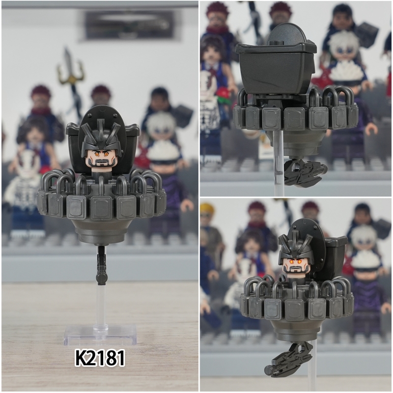 KDL825 UFO Humanoid Suspended Toilet Man Camera Anime Game Character Mini Plastic Educational Building Blocks for Kids Gift Toys