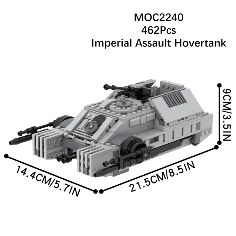 462PCS MOC2240 Movie Space War Imperial Assault Hovertank Puzzle DIY