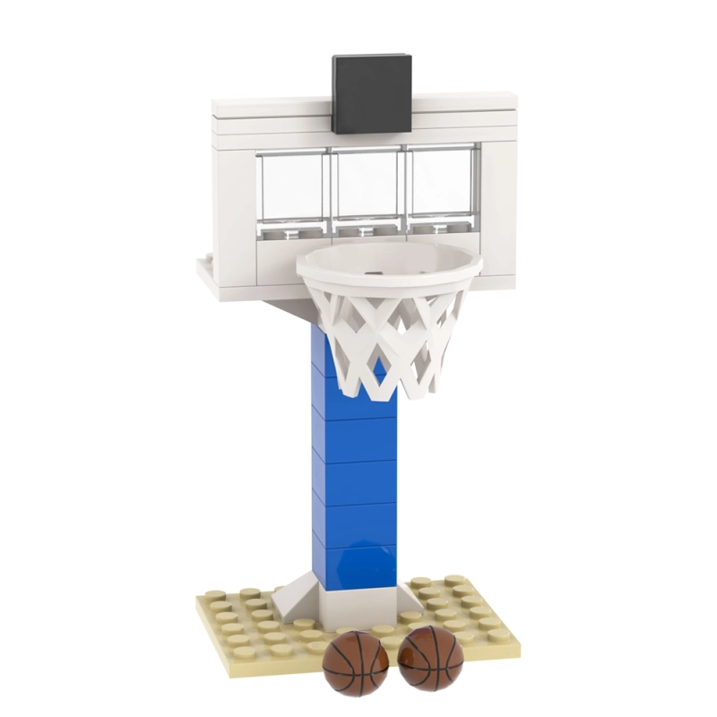 31PCS MOC4081 Basketball Hoops and Frame Bricks City Scene Accessories
