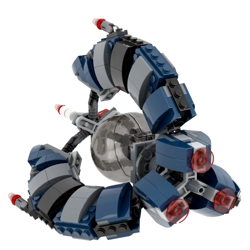 MOC2195 Sci-Fi Interstellar War Movie Blue A-wing Starfighter 153Pcs Bricks 501st Legion Action Building Blocks Kids Gift Toys Moc2195 A