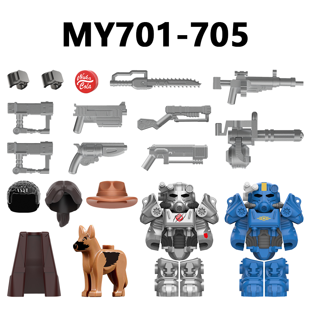 MY701-705 Fallout Characters Lucy MacLean Maximus Cooper Howard T60 ...