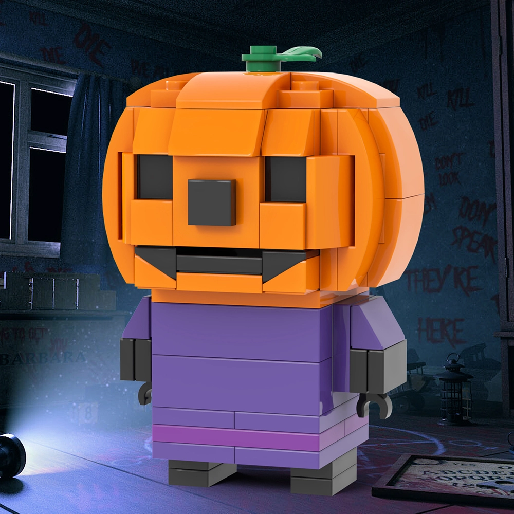 Photo inspiration: Visual Reference: Moc7634 Bricks Halloween Horror Series Pumpkin Head Demon Brickheadzed