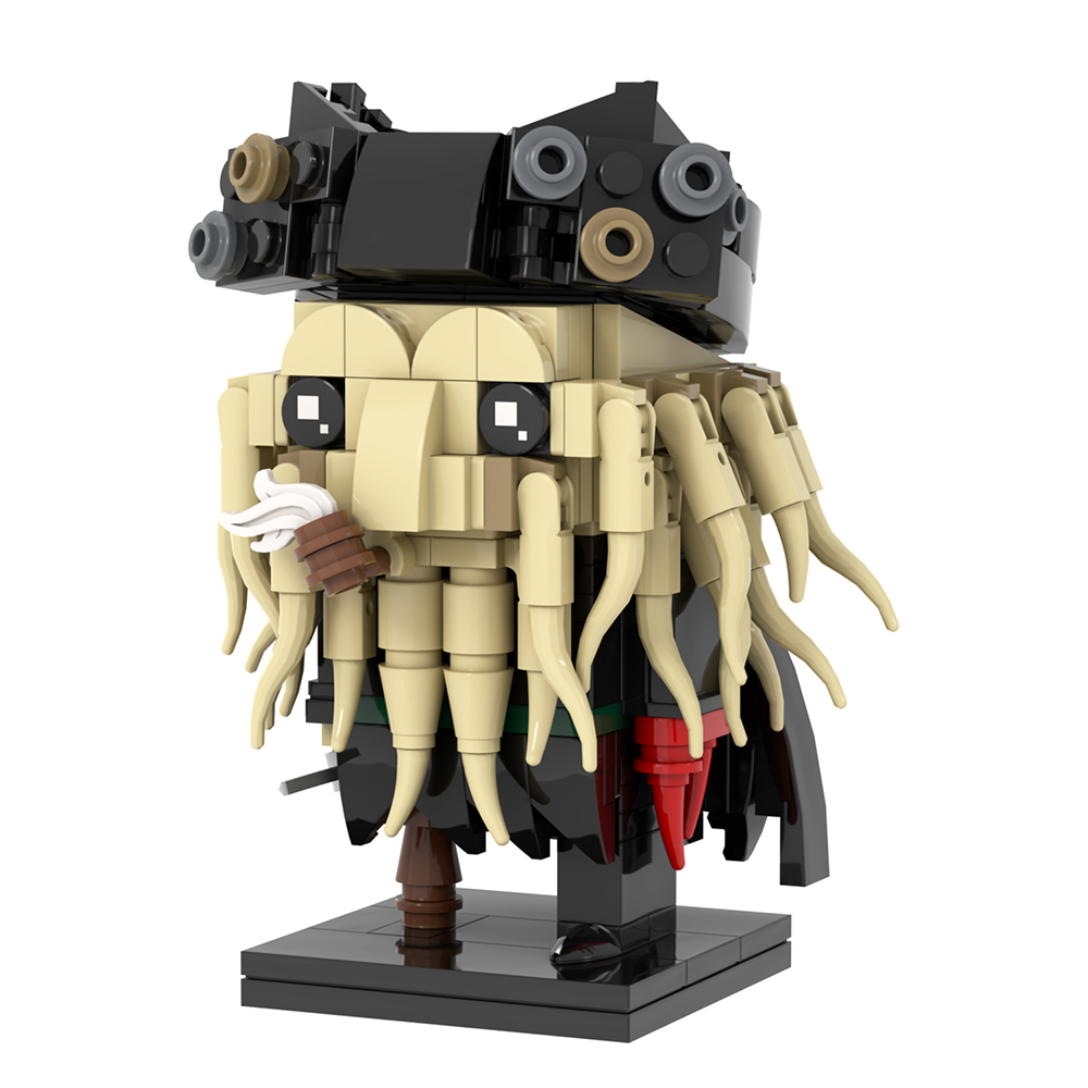 MOC7668 Bricks Pirates of the Caribbean Series Davy Jones Brickheadzed ...