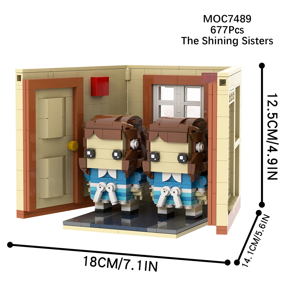 MOC7489 Horror Movie The Shining Brickheadz Figures MOC Bricks DIY ...