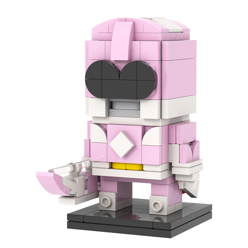 MOC7494 Mighty Morphin Power Rangers pink Warrior Brickheadz Figures ...