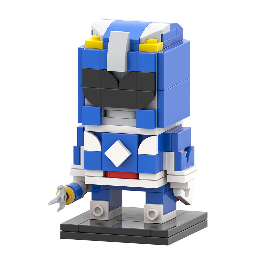 MOC7492 Mighty Morphin Power Rangers Blue Warrior Brickheadz Figures ...