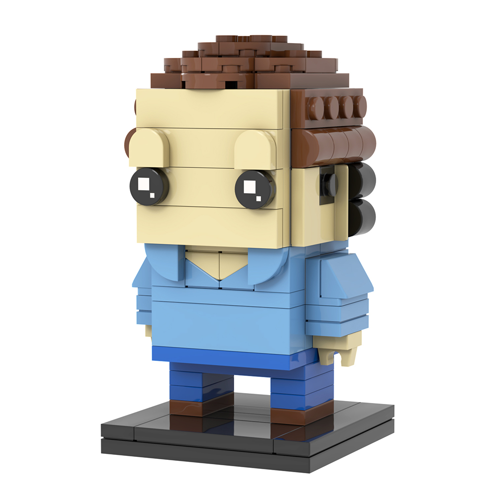 MOC7653 The Garfield Show Jon Arbuckle Cartoon Series BrickHeadz