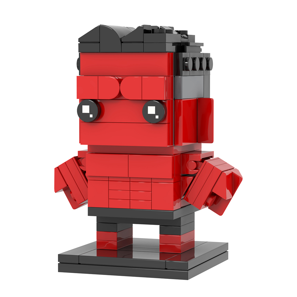 MOC7415 Marvel Anti-hero Red Hulk Brickheadz Figures Model MOC Bricks ...