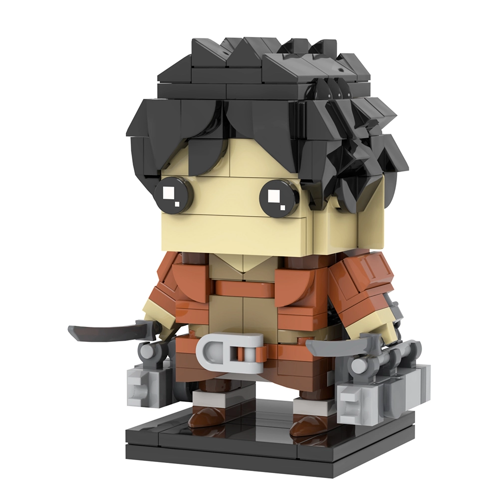 MOC7576 Bricks Attack on Titan Eren Yeager Brickheadzed Figures MOC ...