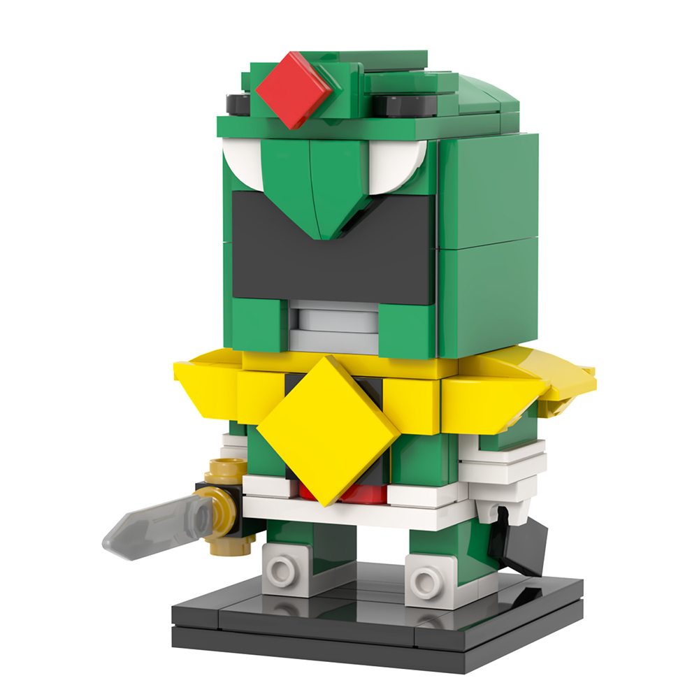 MOC7490 Mighty Morphin Power Rangers Green Warrior Brickheadz Figures ...