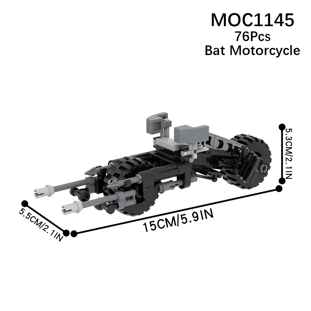 MOC1145 DC Batman Batmobile Building Blocks Bricks Kids Toys for ...