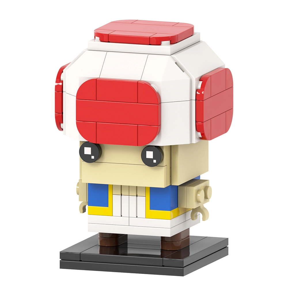 MOC7553 Bricks Super Mario Bros Toad Brickheadzed Figures MOC Building ...