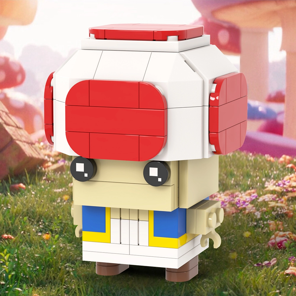 MOC7553 Bricks Super Mario Bros Toad Brickheadzed Figures MOC Building ...