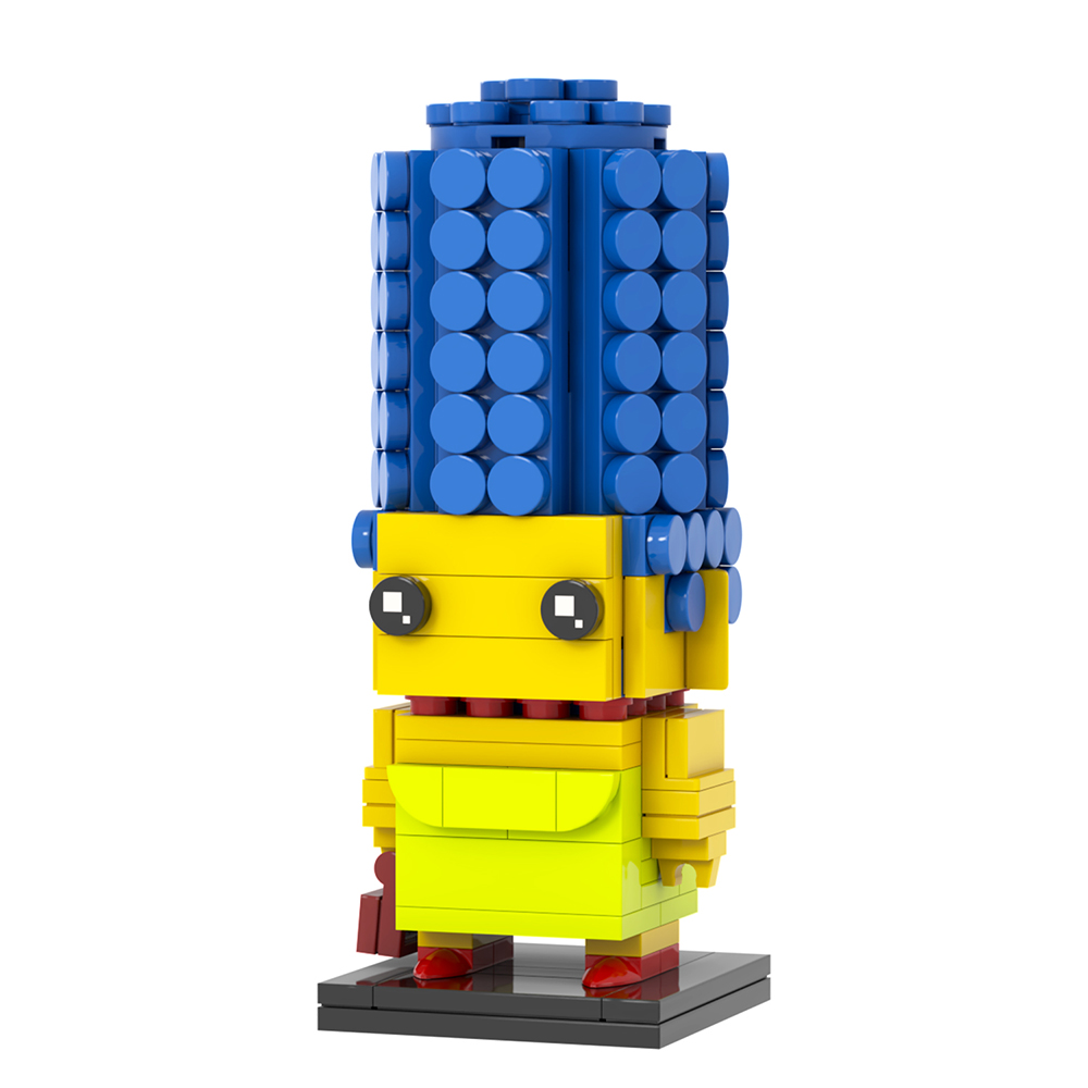 MOC7372 248Pcs The Simpsons Marge Simpson Brickheadz Figure Model Kit ...