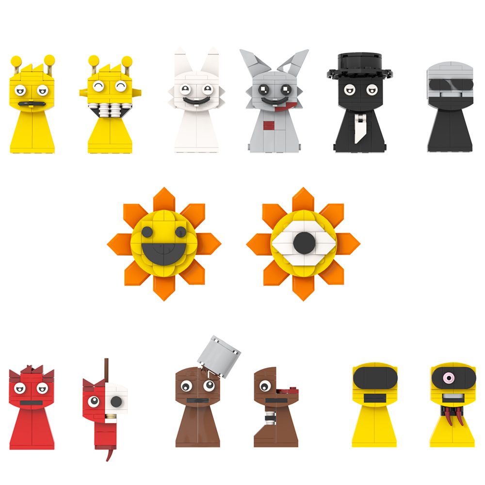 Mod Roles Tohs MOC1587 Sprunki Incredibox Mod Horror Cute Music Game Action Figures ...
