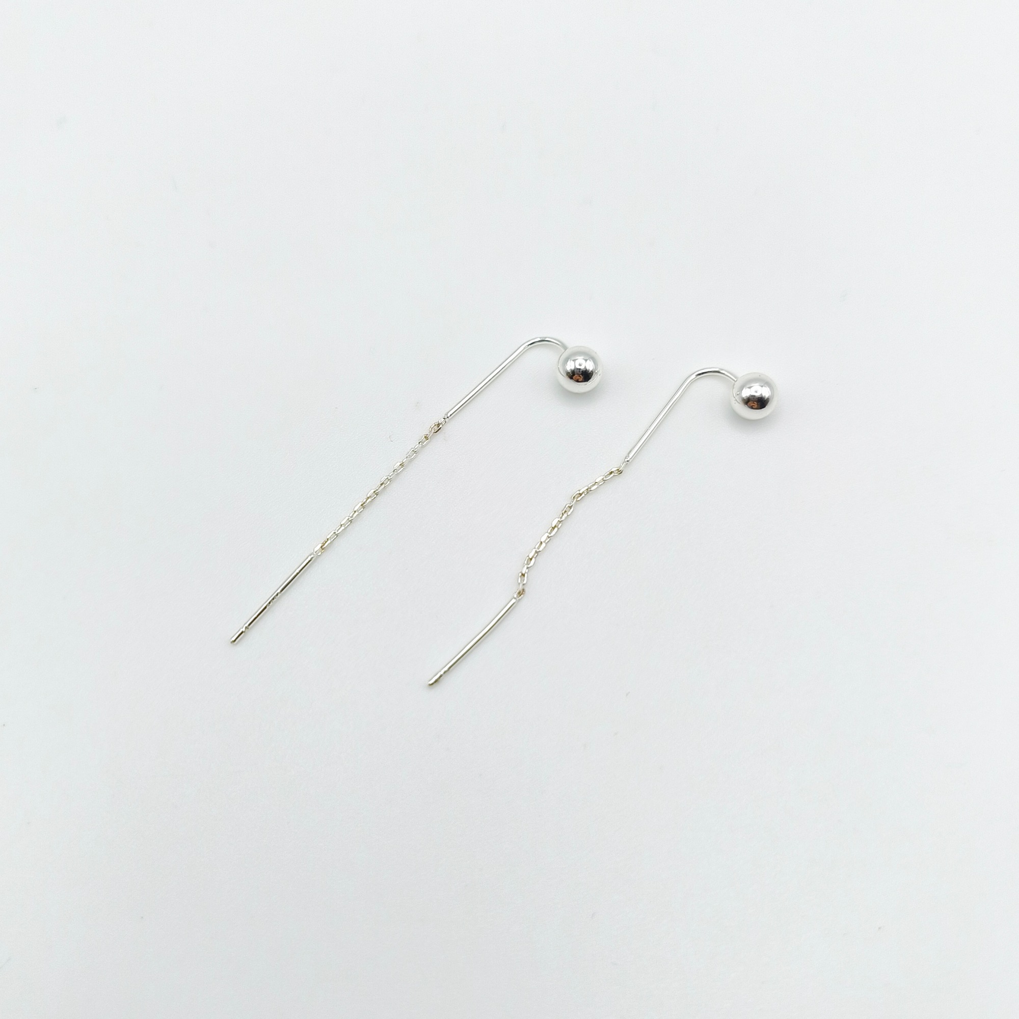 Sterling Silver 925 ball earring U shape wire,Earrings