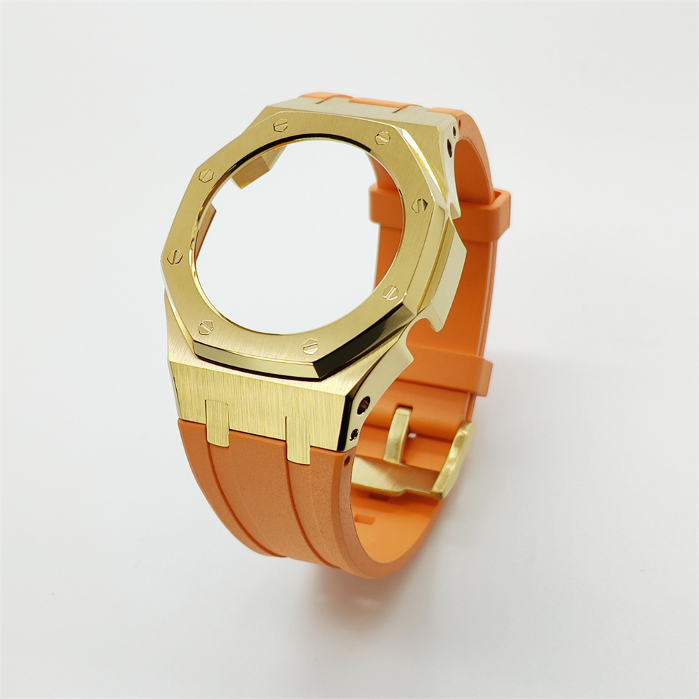 GMAS2100 Casioak Rubber Strap Set Golden