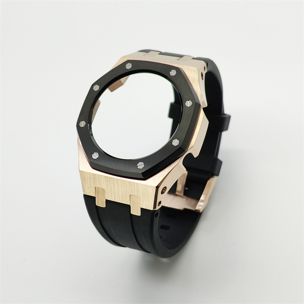 GMAS2100 Casioak Rubber Strap Set Rose gold