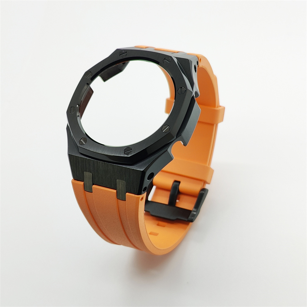 GA2100 Casioak Rubber Strap Set Black